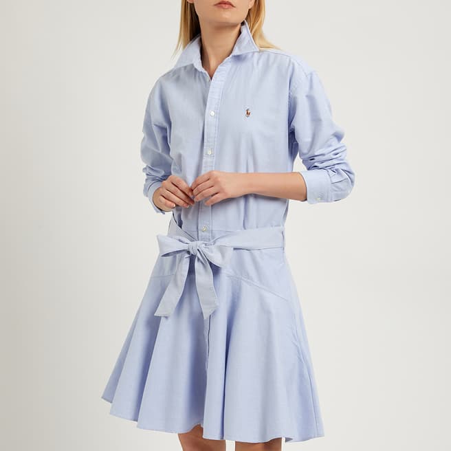 Polo Ralph Lauren Pale Blue Oxford Cotton Shirt Dress