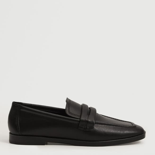 Mango Black Pointed Curso Loafer