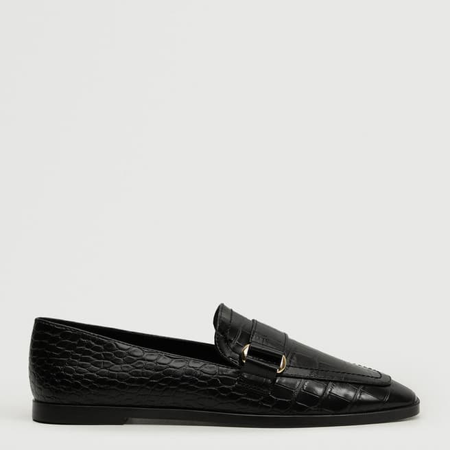 Mango Black Rick Loafer Shoe