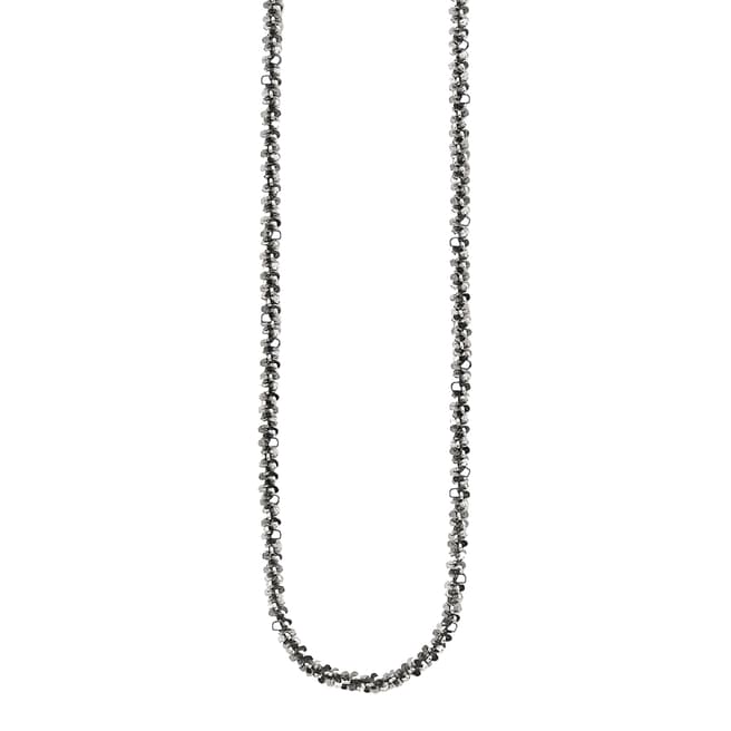 Thomas Sabo Blackened Silver Criss Cross Chain Necklace