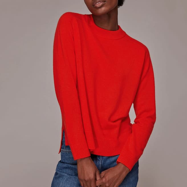 WHISTLES Red Cashmere Jumper