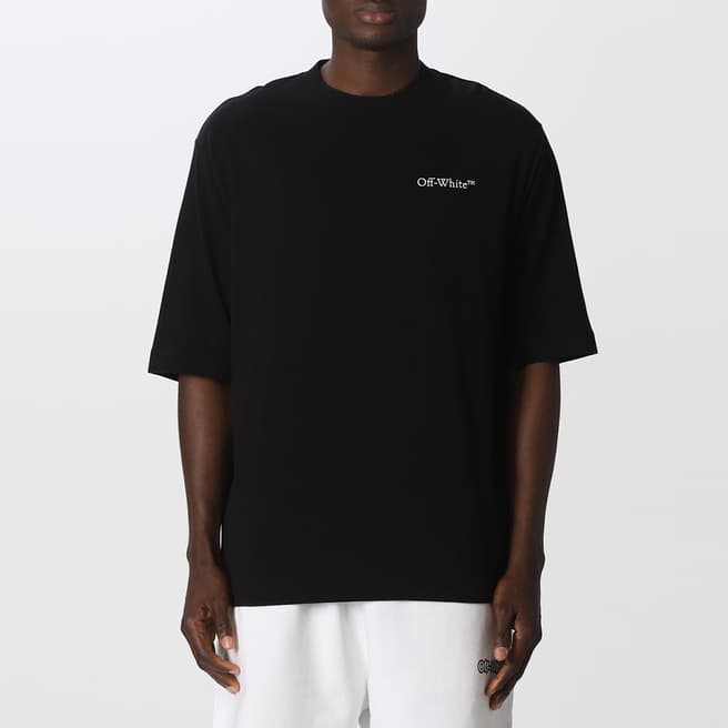Off-White Black Caravaggio Oversized Cotton T-Shirt