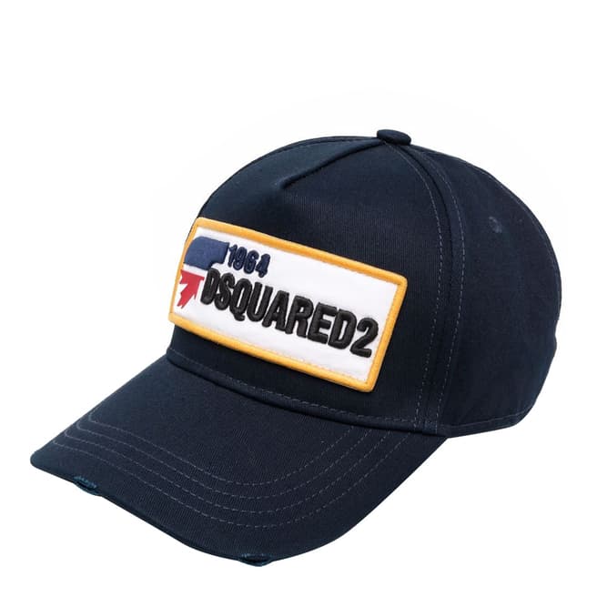 DSquared2 Navy Dsquared2 Patch Logo Baseball Cap
