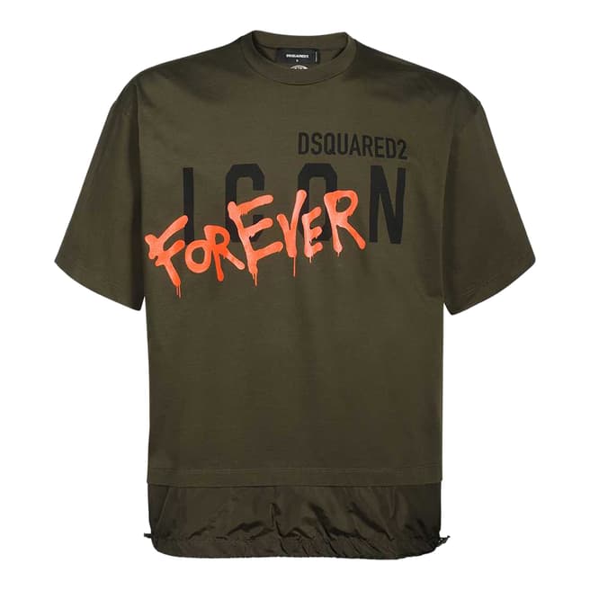DSquared2 Khaki Icon Forever T-Shirt