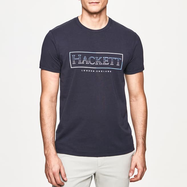 Hackett London Black Box Logo Cotton T-Shirt