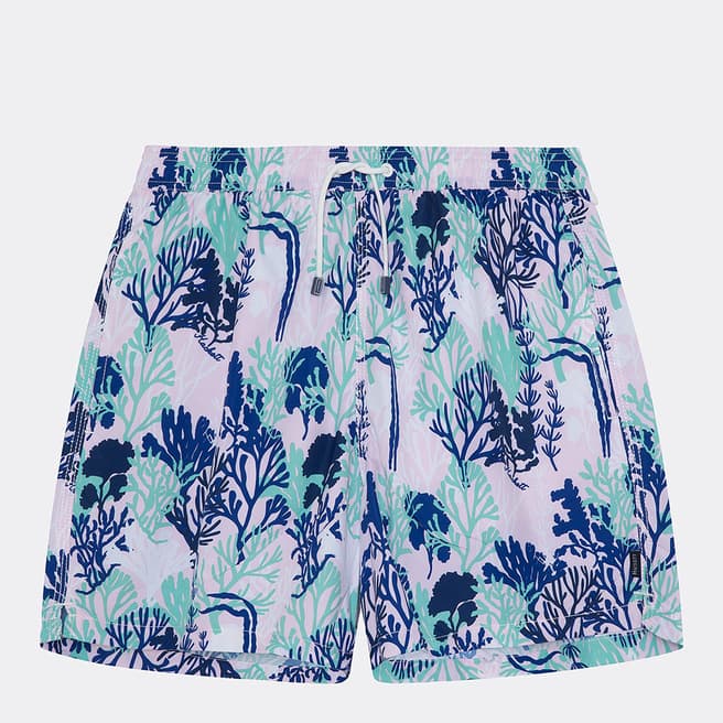 Hackett London Purple Coral Print Swim Shorts