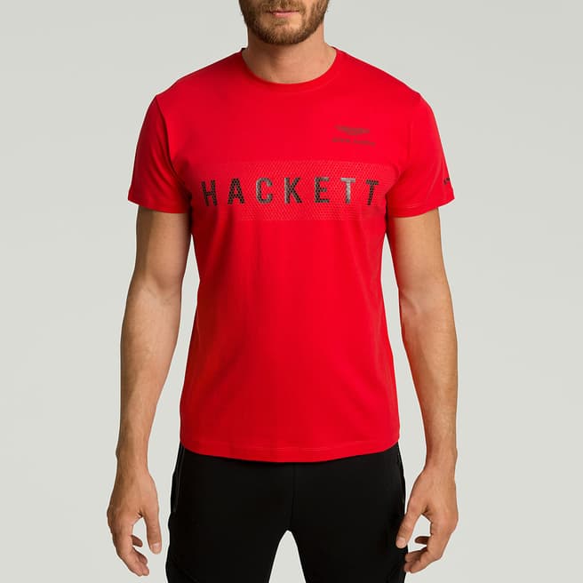 Hackett London Red AMR Cotton T-Shirt