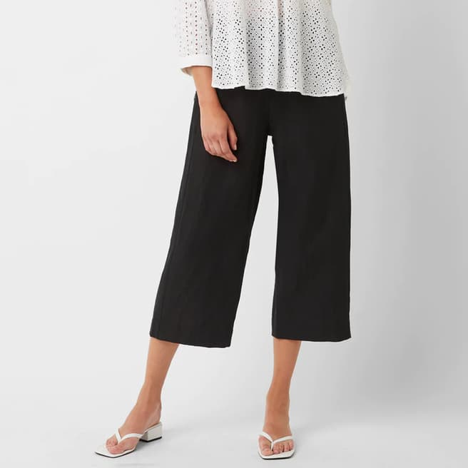 Great Plains Black Knitted Cotton Stretch Trousers