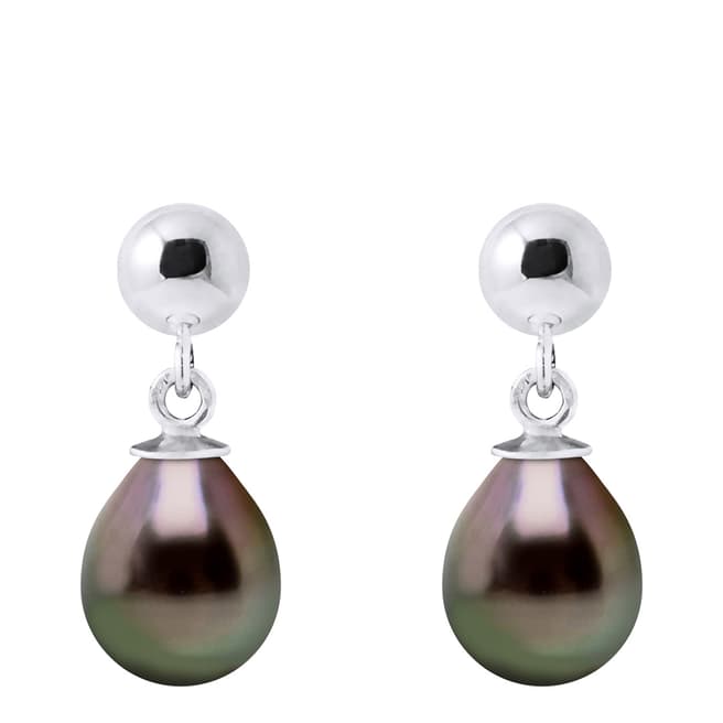 Atelier Pearls White Gold Real Cultured Tahiti Pearl Earrings 
