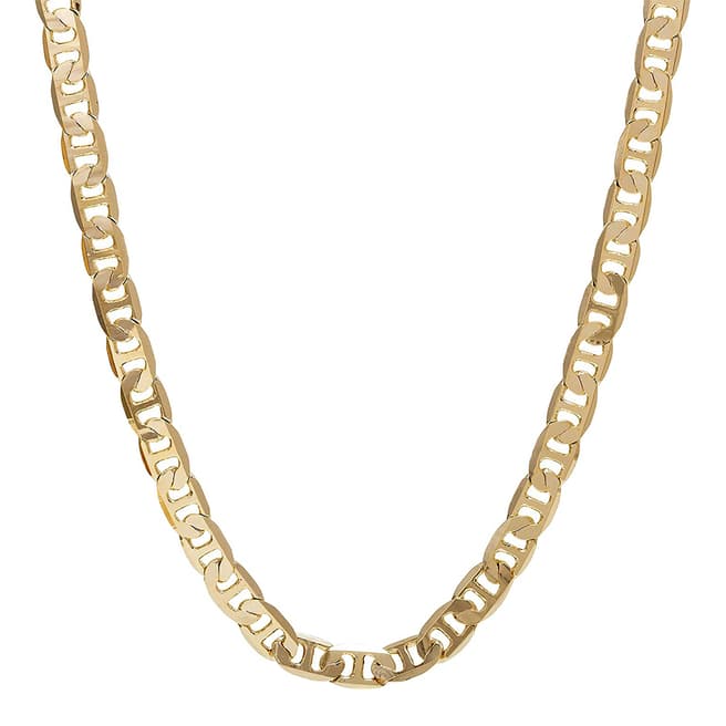 Stephen Oliver 18K Gold Flat Link Necklace