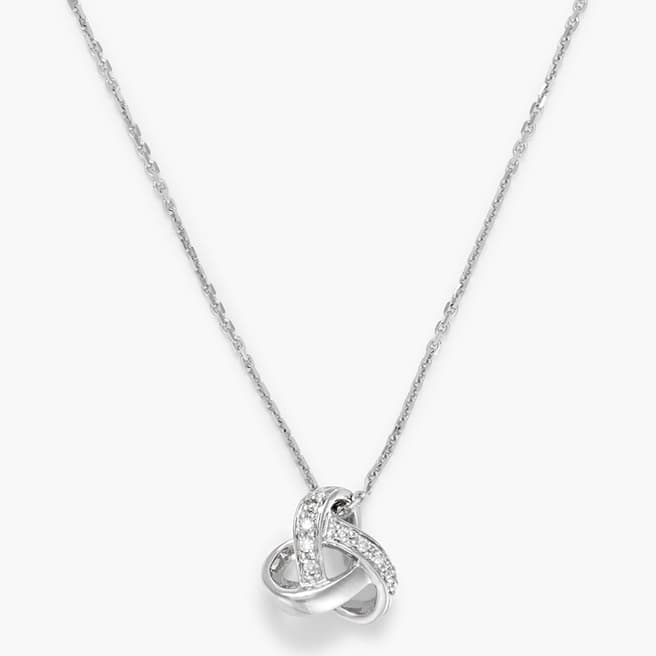 Le Diamantaire Silver Interlocked Pendant Necklace