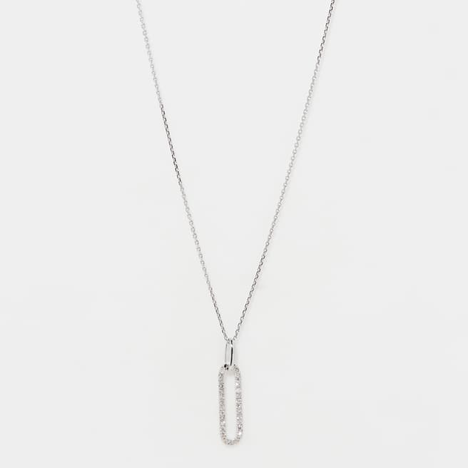 Diamantini Silver Hanging Pendant Necklace