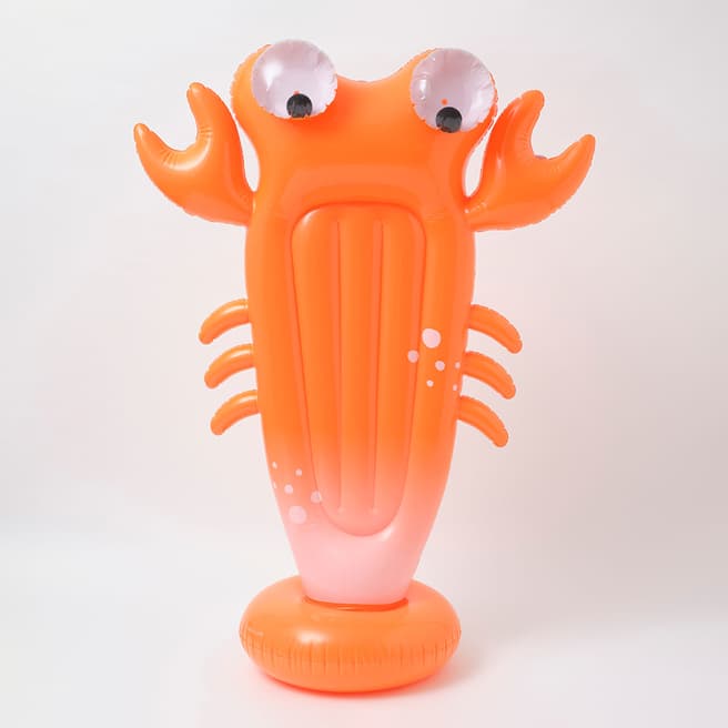 Sunnylife Inflatable Giant Sprinkler Sonny the Sea Creature, Neon Orange