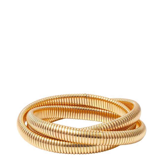 Chloe Collection by Liv Oliver 18K Gold Multi Interlocking Bracelet