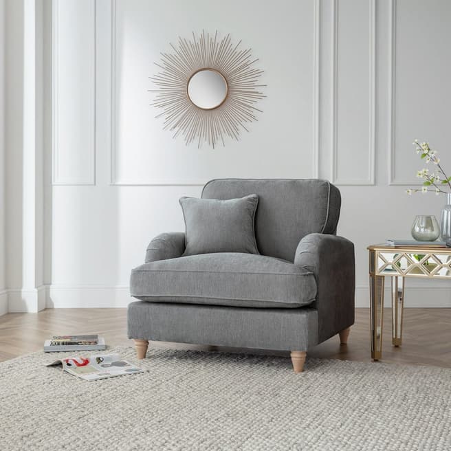 The Great Sofa Company The Swift Armchair, Manhattan Charcoal