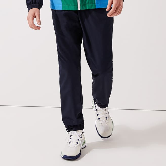 Lacoste Navy Relaxed Fit Shell Joggers