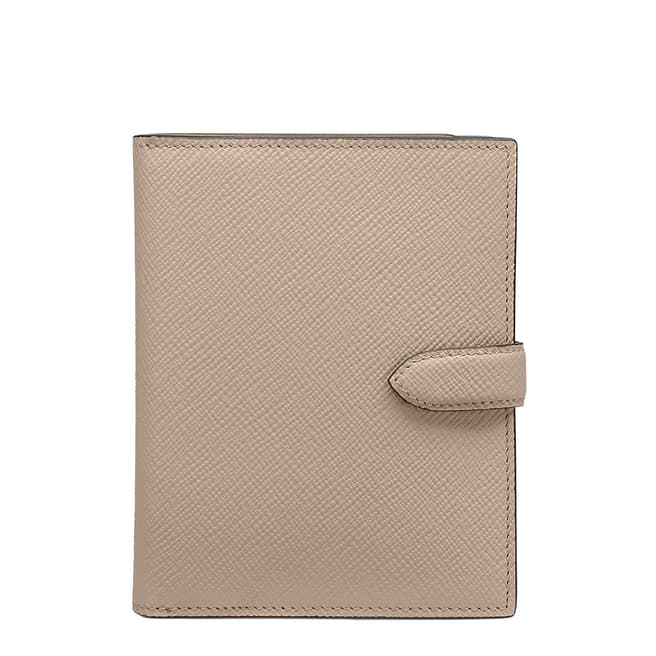Smythson Sandstone Panama Pocket Tab Wallet