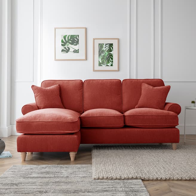 The Great Sofa Company The Bromfield Left Hand Chaise Sofa, Manhattan Apricot