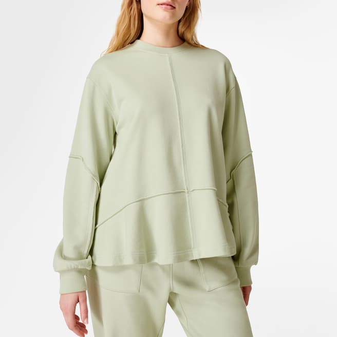 Sweaty Betty Opal Green Revive Sweatshirt