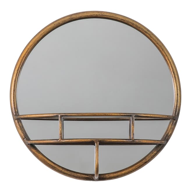 Gallery Living Reedley Round Mirror, Bronze