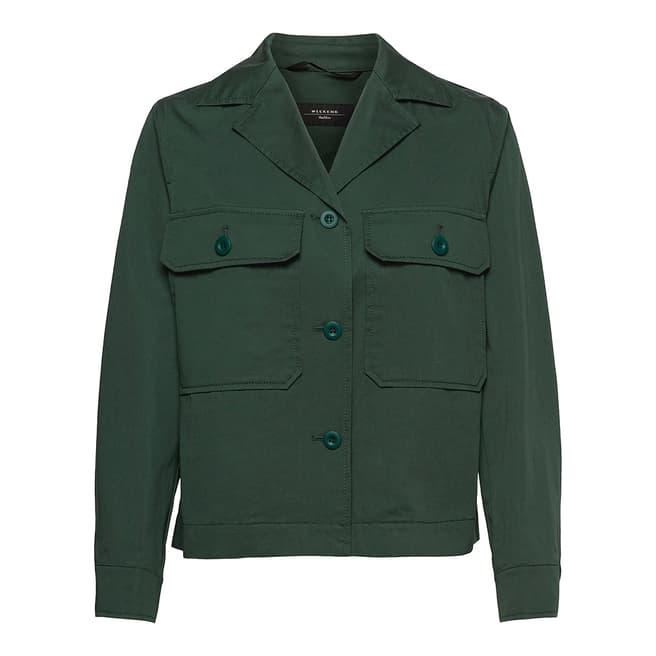 Weekend Max Mara Dark Green Abissi Cotton Jacket