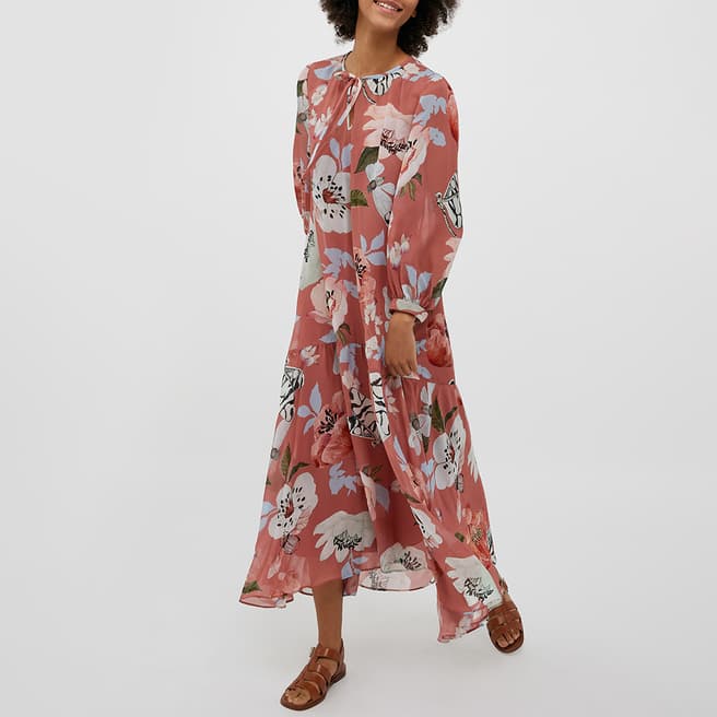 Max&Co. Coral Floral Print Baciato Dress 