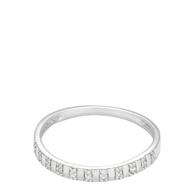 Diamantini Silver Diamond Embellished Ring