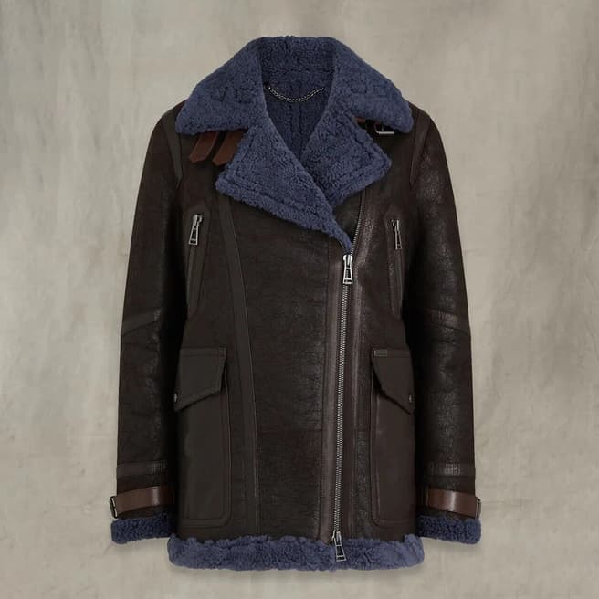 Belstaff Brown Finch Leather Jacket 