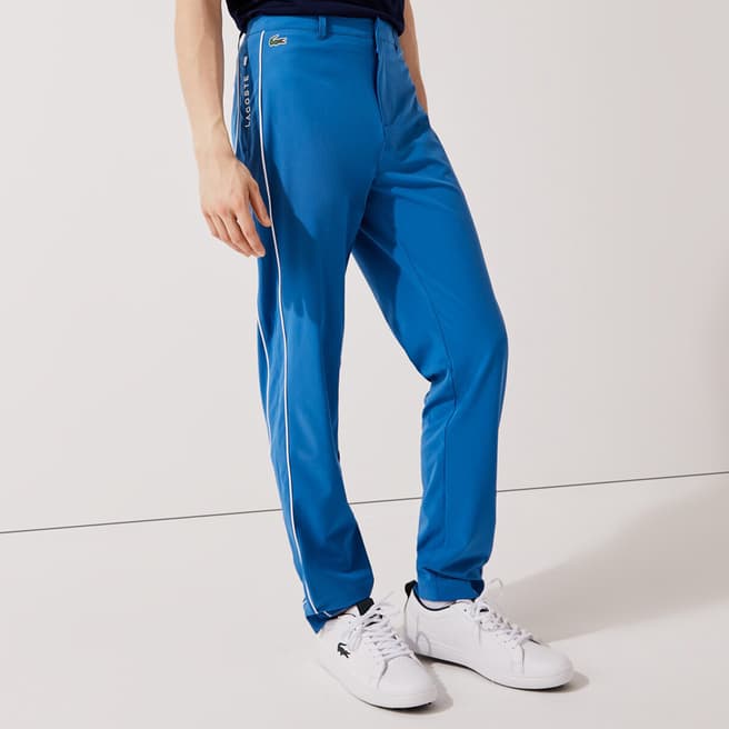 Lacoste Blue Leg Stripe Chino Trousers