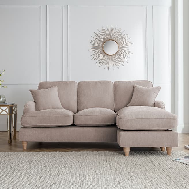 The Great Sofa Company The Swift Right Hand Chaise Sofa, Manhattan Putty