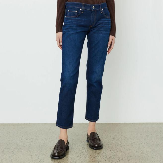 Rag & Bone Indigo Dre Low Rise Slim Fit Jeans
