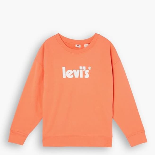 Levi's Orange Graphic Logo Sweatshirt