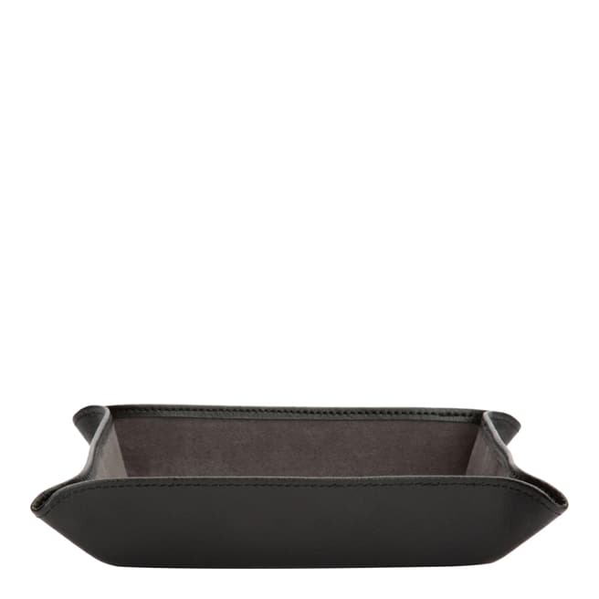 WOLF Black/Grey Wolf Blake Leather Coin Tray