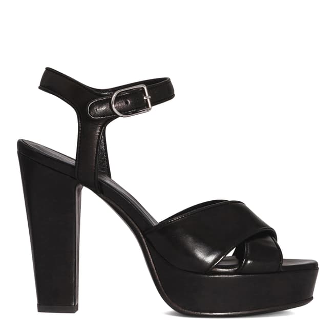 Sonia Rykiel Black Platform Leather Heels