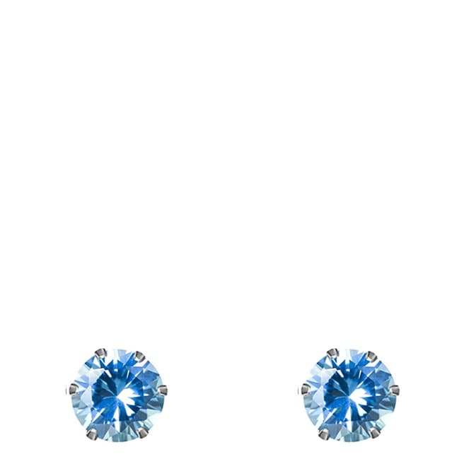 Liv Oliver Light Blue Stud Earrings