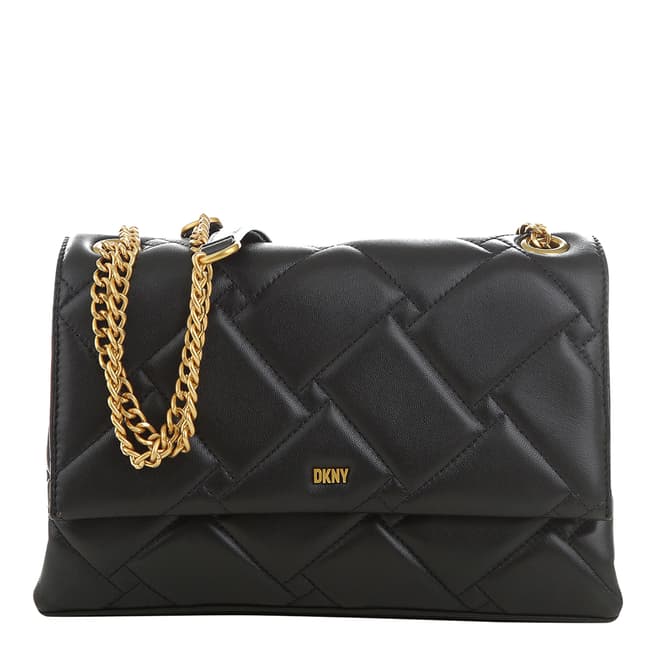DKNY Black Gold Willow Shoulder Bag