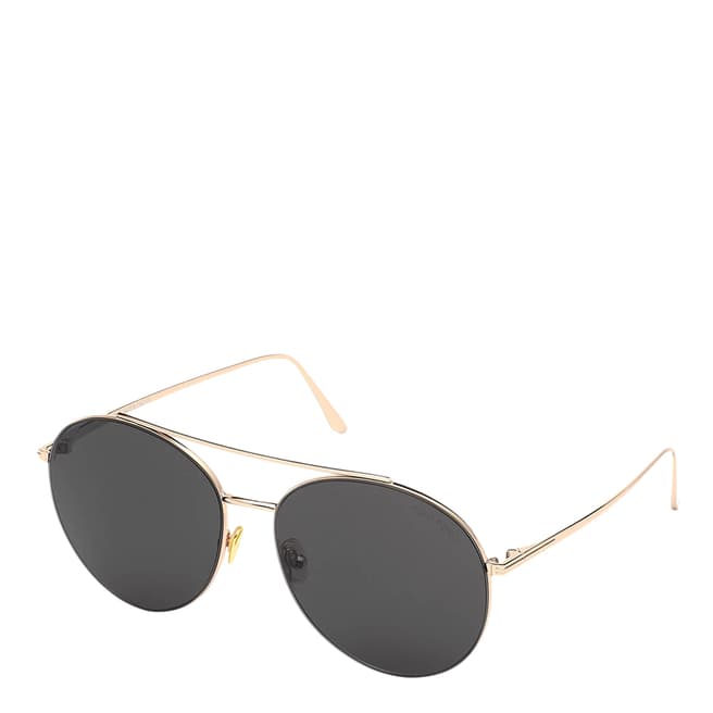 Tom Ford Women's Gold/Grey Cleo Tom Ford Sunglasses 59mm