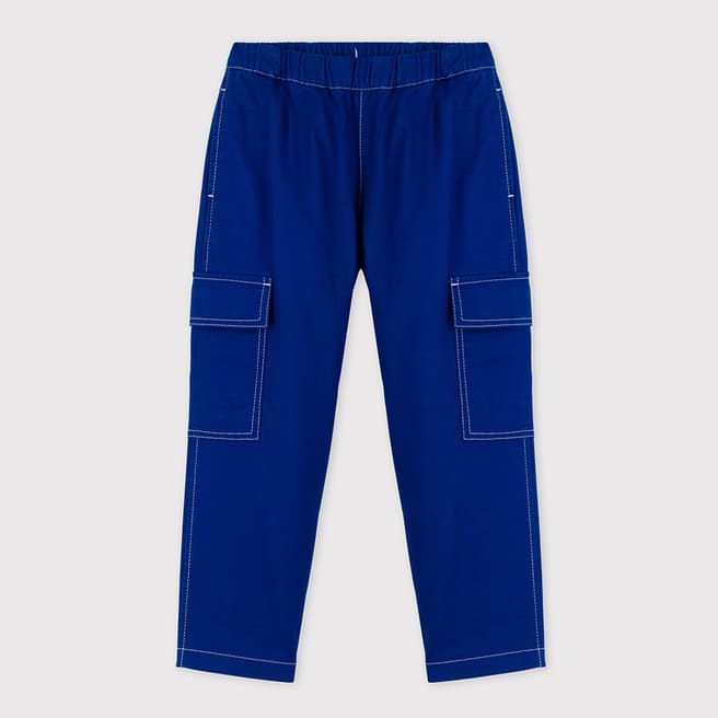 Petit Bateau Royal Blue Cargo Trousers