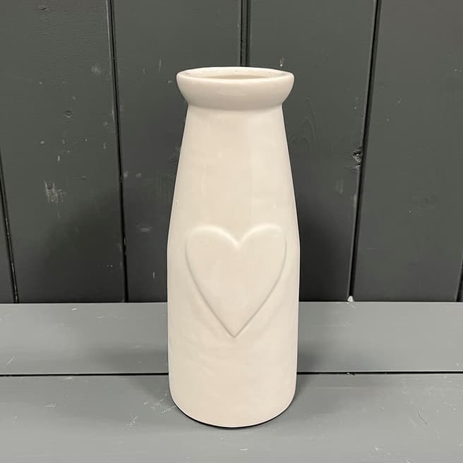 The Satchville Gift Company Ceramic Vase With Heart