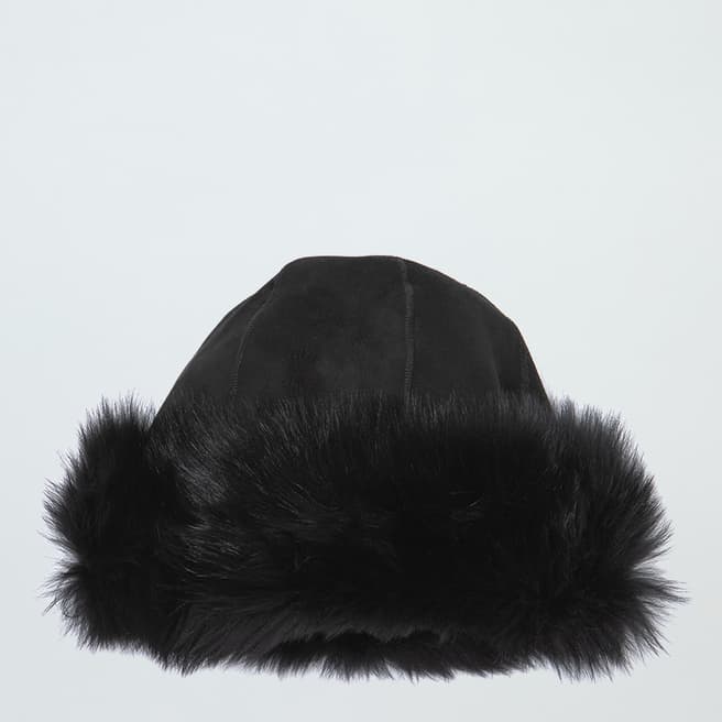 Laycuna London Luxury Black Sheepskin Hat