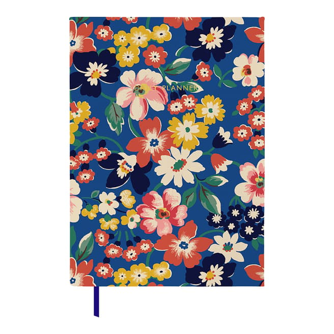 Cath Kidston Autumn Blue Bright Floral Daily Journal, A5