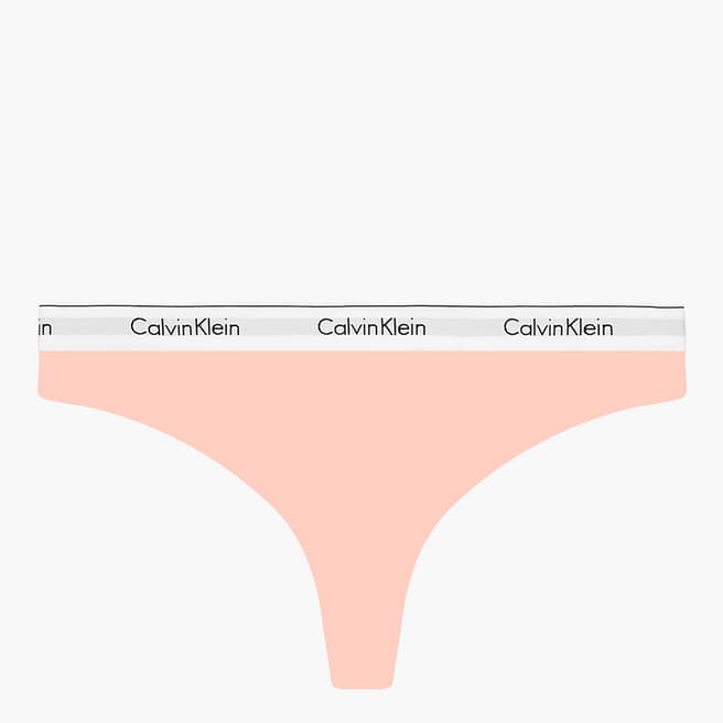 Calvin Klein Pink Plus Cotton Blend Thong
