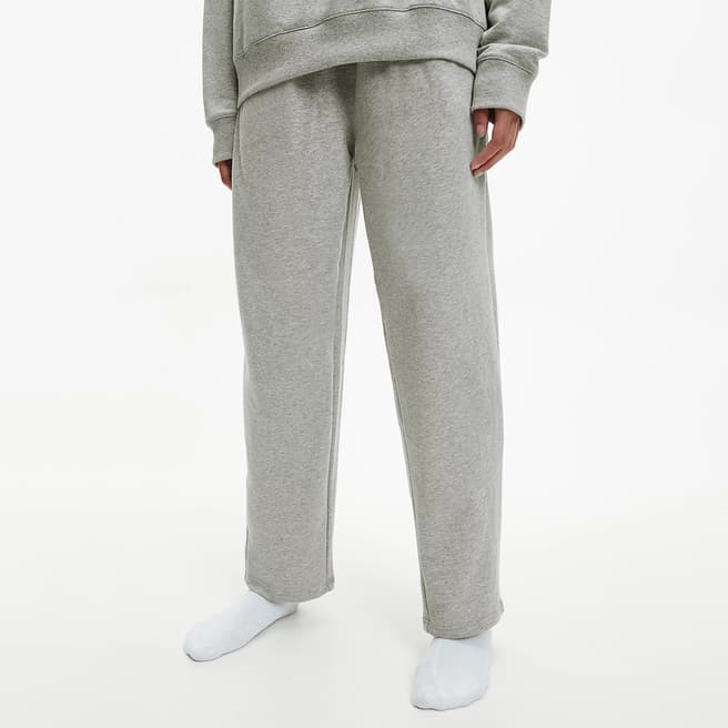 Calvin Klein Grey Wide Leg Cotton Blend Pyjama Bottoms
