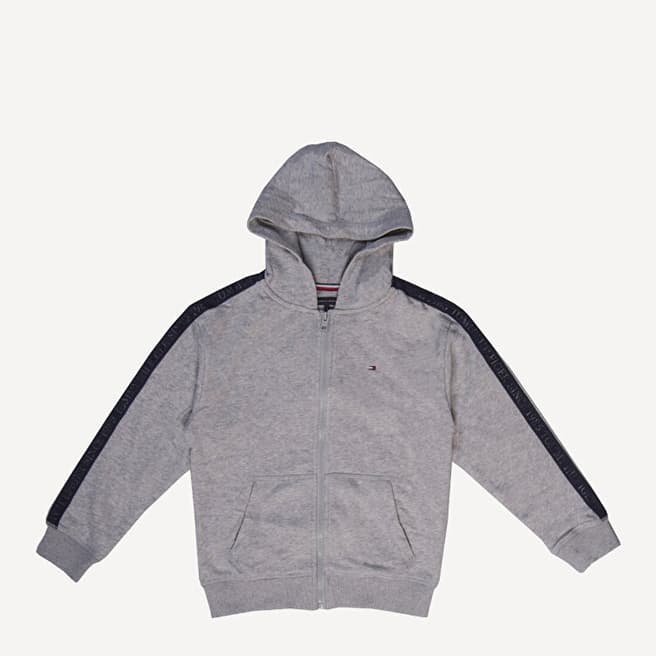 Tommy Hilfiger Younger Boy's Grey Zip Up Hoodie