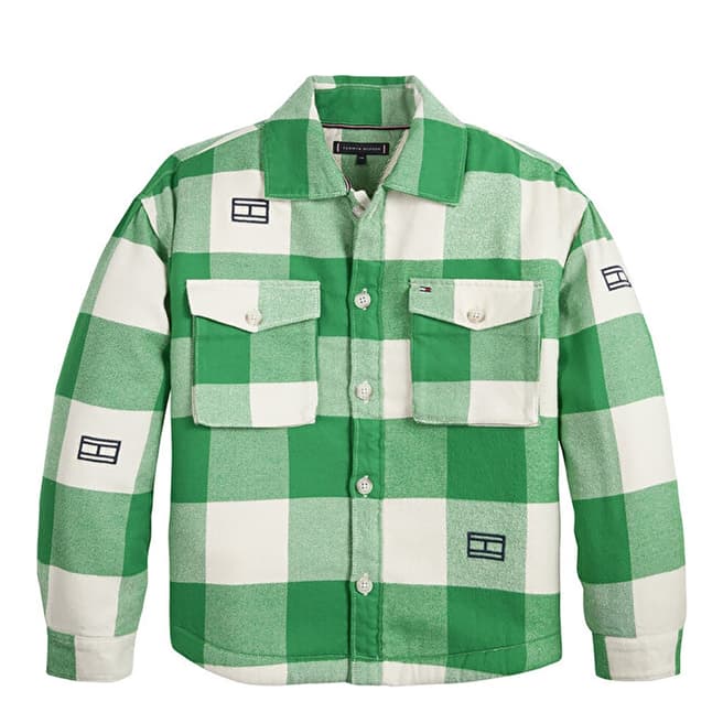 Tommy Hilfiger Younger Boy's Green Checked Jacket