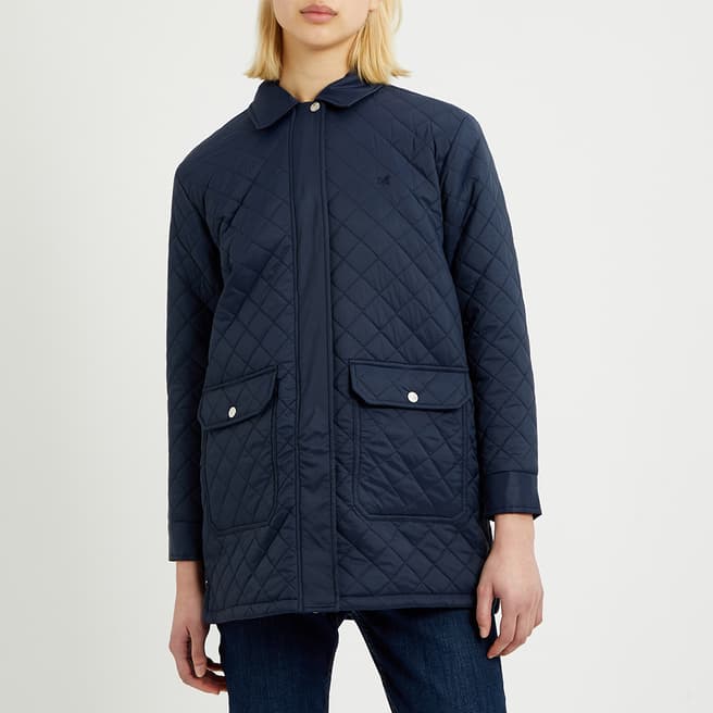Crew Clothing Navy Quilted Country Jacket