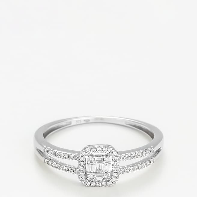 Le Diamantaire Silver Diamond Embellished Ring