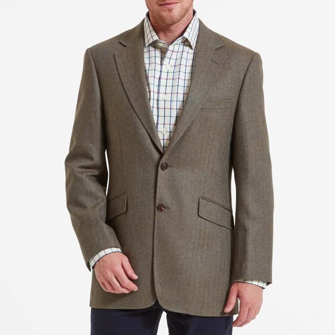 Schöffel Grey Belgrave Tweed Suit Jacket