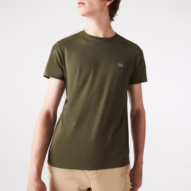 Lacoste Army Green Logo T-Shirt