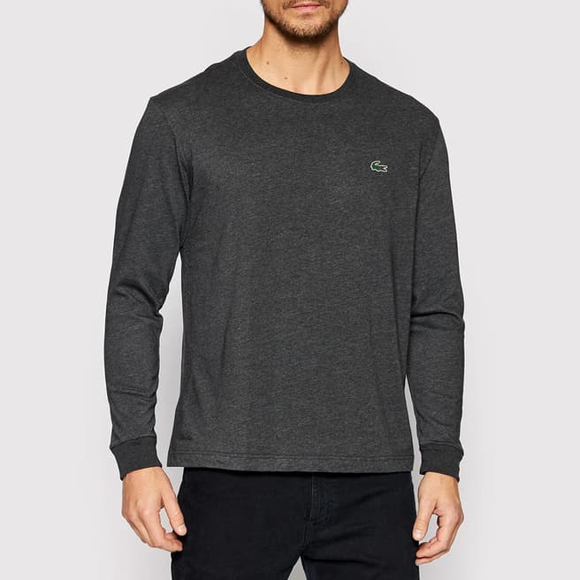 Lacoste Charcoal Long Sleeve Slim Fit T-Shirt